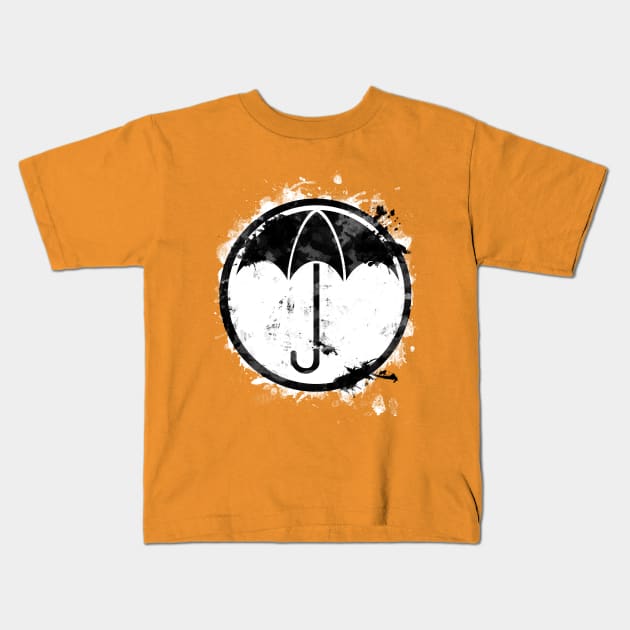 Umbrella's watercolor - black Kids T-Shirt by ManuLuce